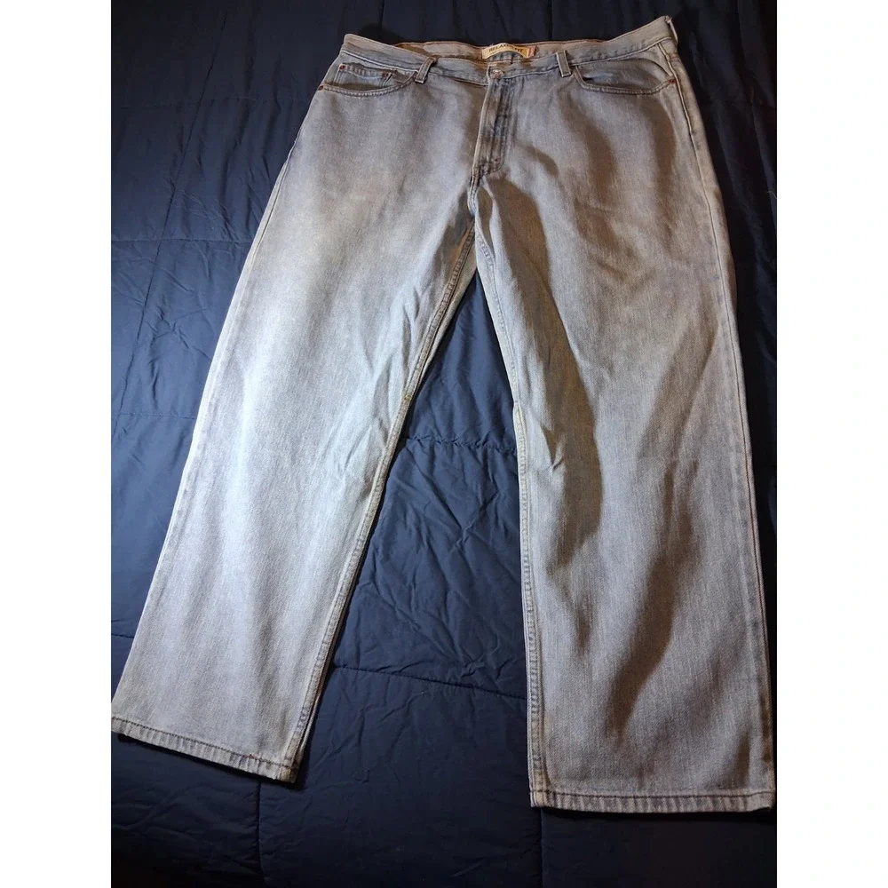 Levi's 550 Relaxed Fit Men's Relaxed‎ Jeans Size 42x30 Blue Light Wash Denim